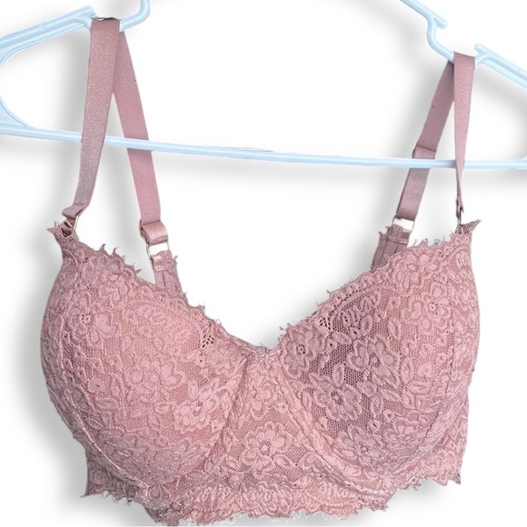aerie Other - Aerie Real Power Balconette Lace Eyelash Bra 38D